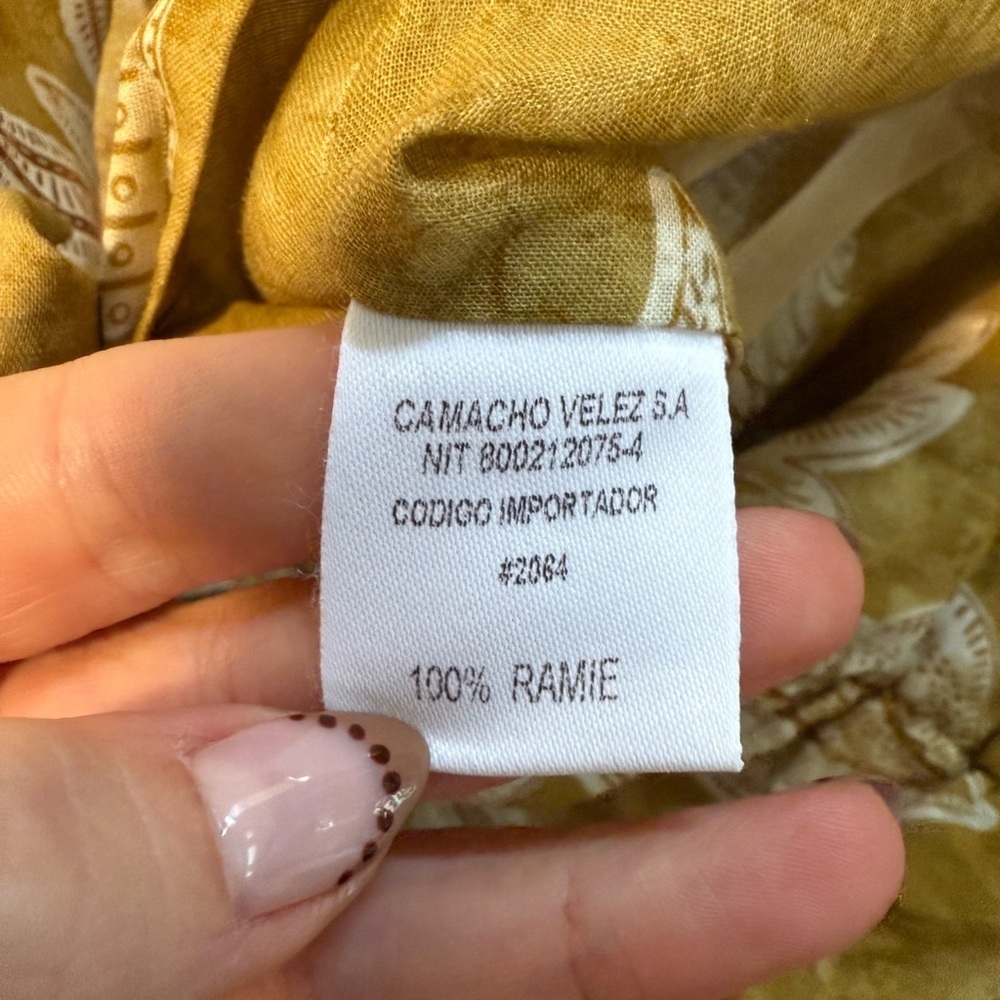 NWT BEATRIZ CAMACHO SoHo Halter Maxi Dress in Mustard Marmol size 8 - Picture 12 of 12